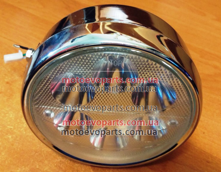 Фара Дельта круглая хром LED-6 ( светодиодная 6 диодов 18W )