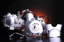 Двигатель в сборе 125сс/125см3 мопед Activ (Актив, Дельта, Альфа) механика 125 cc алюминиевый цилиндр