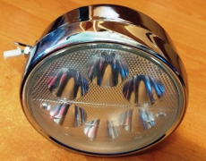 Фара Дельта,Альфа круглая хром LED-6 ( светодиодная 6 диодов 18W )