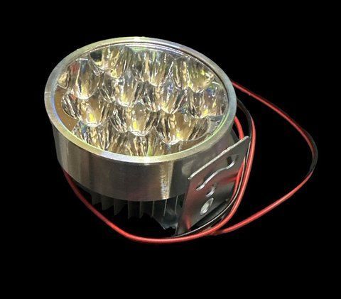 Фара LED L201-18W кругла D69мм FLOOD9-85V DC 1,5 12шт.6000К IP67 1800Lm bdm3226 фото