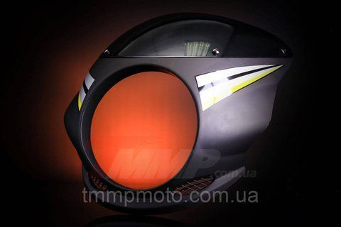 Обтекатель JAWA под круглую фару чёрный 10qw219 фото