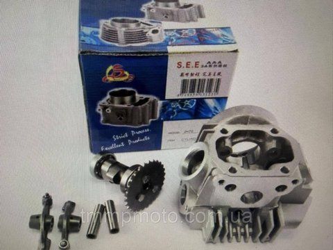 Головка цилиндра в сборе на мопед Дельта/Альфа/АКТИВ 70cc Тайвань SEE TMP-2879398895 фото