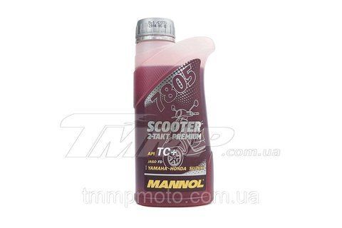 Масло 2T MANNOL 0,5л 7805 Scooter Premium API TC+ 611542947 фото