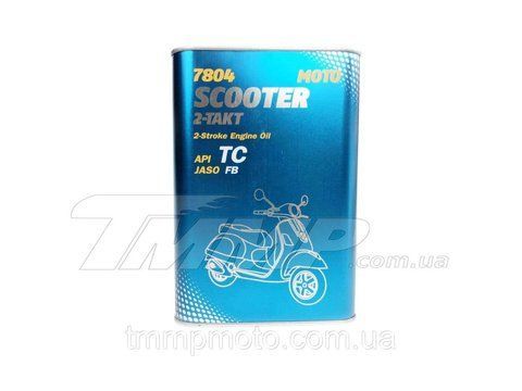 Масло 2T MANNOL 1л 7804 Scooter API TC Metal 611543244 фото