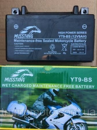 АКБ YT9-BS пастовый черный 85x95x150 MUSSTANG 10qw1 фото