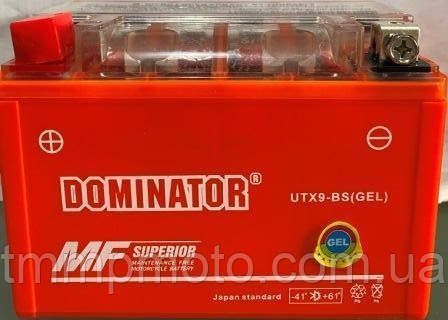 АКБ UTX9-BC DOMINATOR (GEL) оранжевый 106x86x150 10qw1 фото
