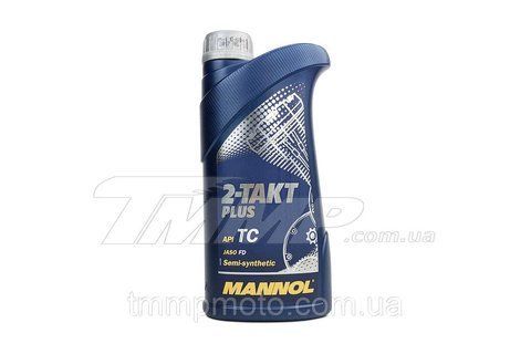 Масло 2T MANNOL 1л полусинтетическое Plus API TC 611547209 фото