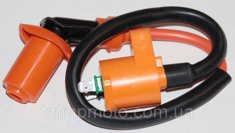 Катушка зажигания SUPER YABEN , HONDA оранжевая с оранжевым насвечником 20w32 фото