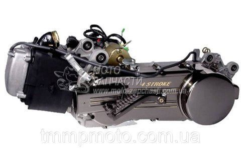 Двигатель скутера 150cc 157QMJ (13" колесо) под два амортизатора 19щлицов 1280391255 фото