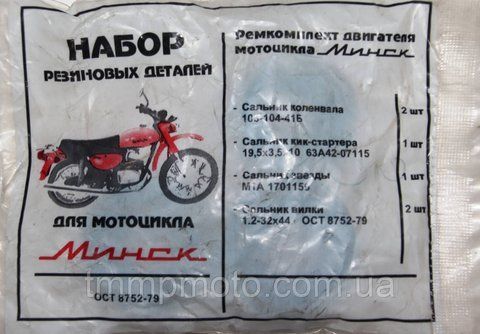 Набор сальников Минск 10qw196 фото