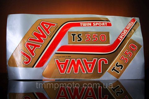 Наклейка "JAWA" (4шт, коричневый) Артикул: I-569 Описание: Наклейка "JAWA" (4шт, коричневый) 10qw7 фото