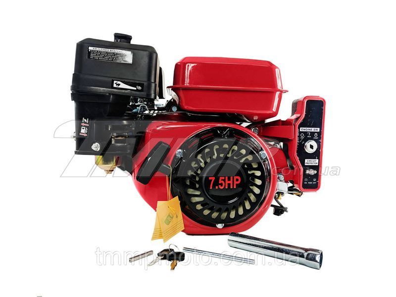 Двигун 170F d = 20 mm під шпону зі стартером (7,5 HP, датчик оливи, паперовий фільтр) 741737618 фото
