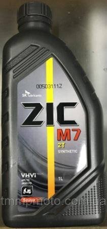 Масло ZIC 2т синтетика M-7 1л 